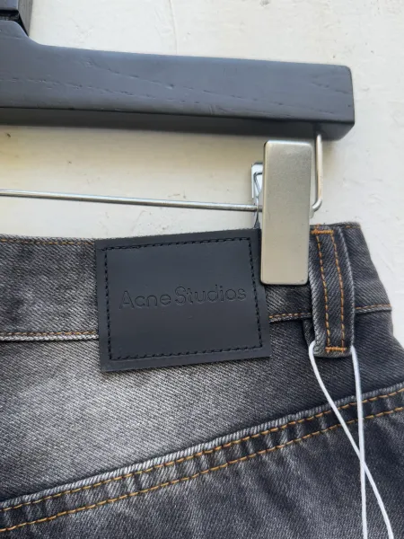 Acne Studios Distressed Black Denim Jeans - 7