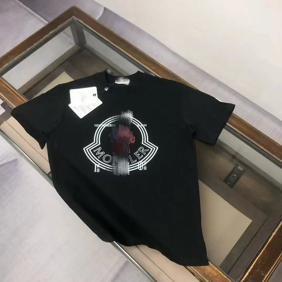 Moncler Logo Print Black T-Shirt - 9