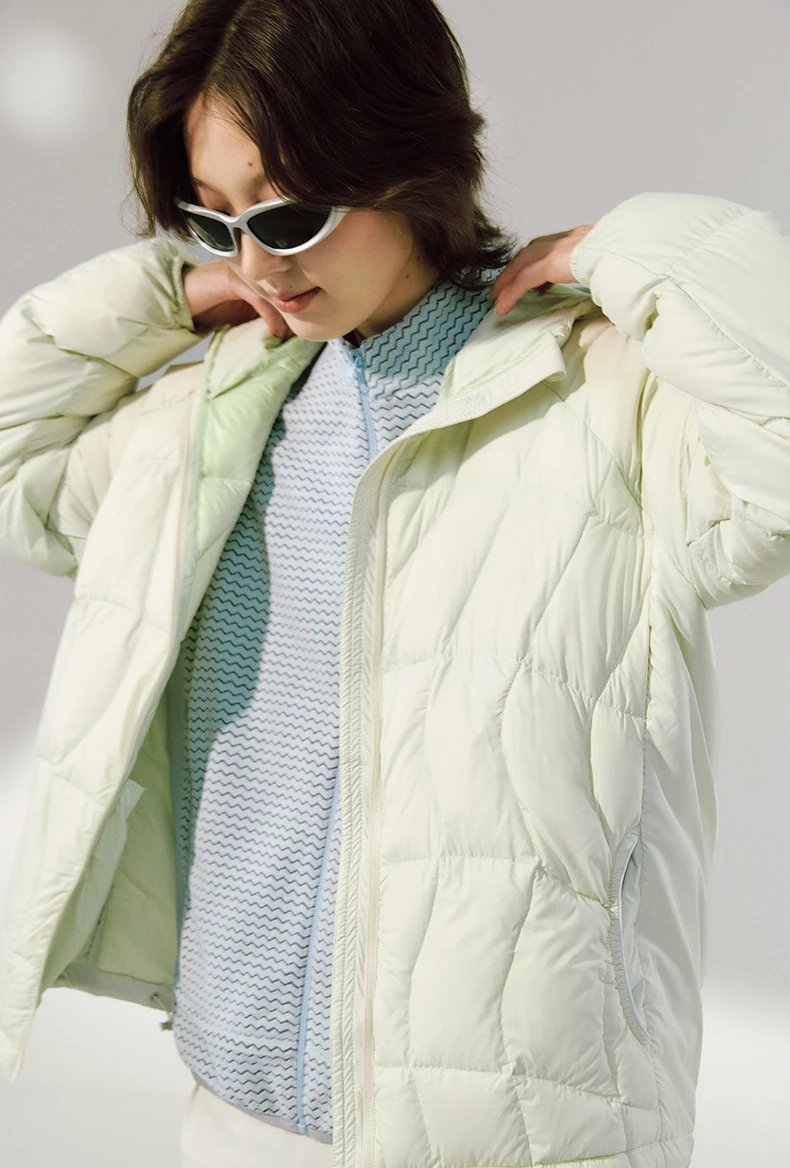 Design Quilted Hooded Puffer Jacket Black Down Jacket - 30