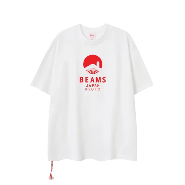 Design BEAMS Japan Kyoto Graphic T-Shirt White T-Shirts - 1