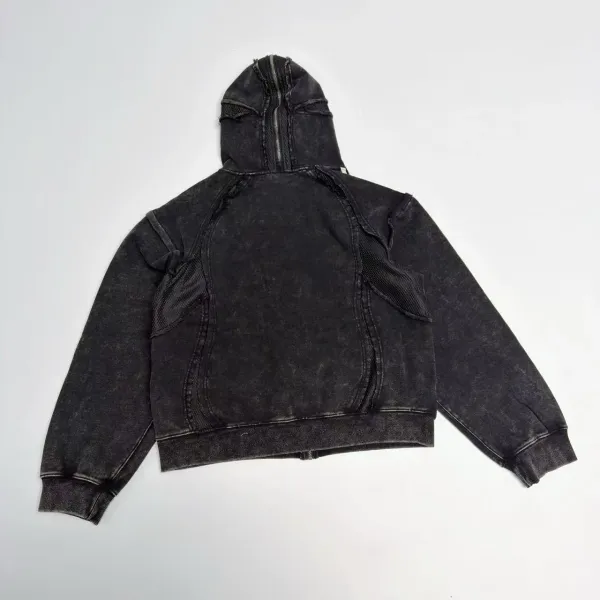 Adidas Originals Distressed Hooded Track Jacket Black Hoodie - 3