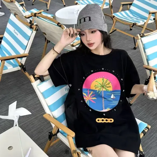 Design COOO Brand Floral Logo White T-Shirt T-Shirts - 29