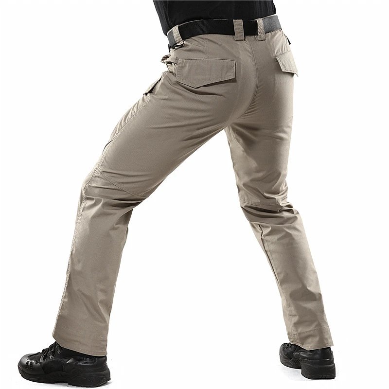 Design Tactical Cargo Pants Beige Pants