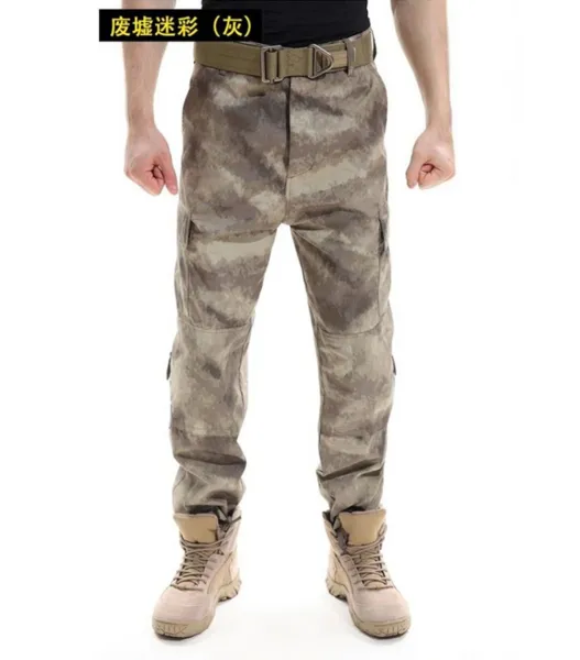 Design Tactical Cargo Pants Gray Urban Camo Pants - 1