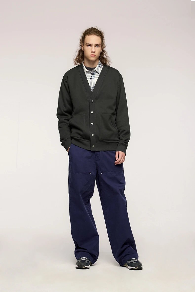 Design LOG V-Neck Cardigan Black Outerwear Outerwear.cardigan - 24