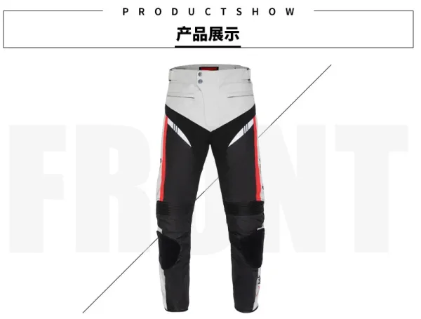 Design Ghost Racing Motorcycle Jacket and Pants Set Gray Black Red Sets - 35