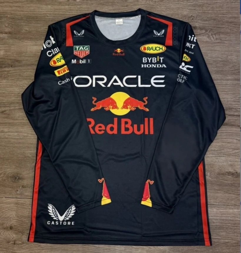 Red Bull Logo Long Sleeve Custom