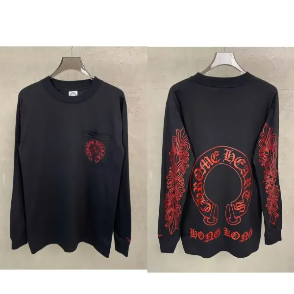Chrome Hearts Hong Kong Long Sleeve T-Shirt Black - 1