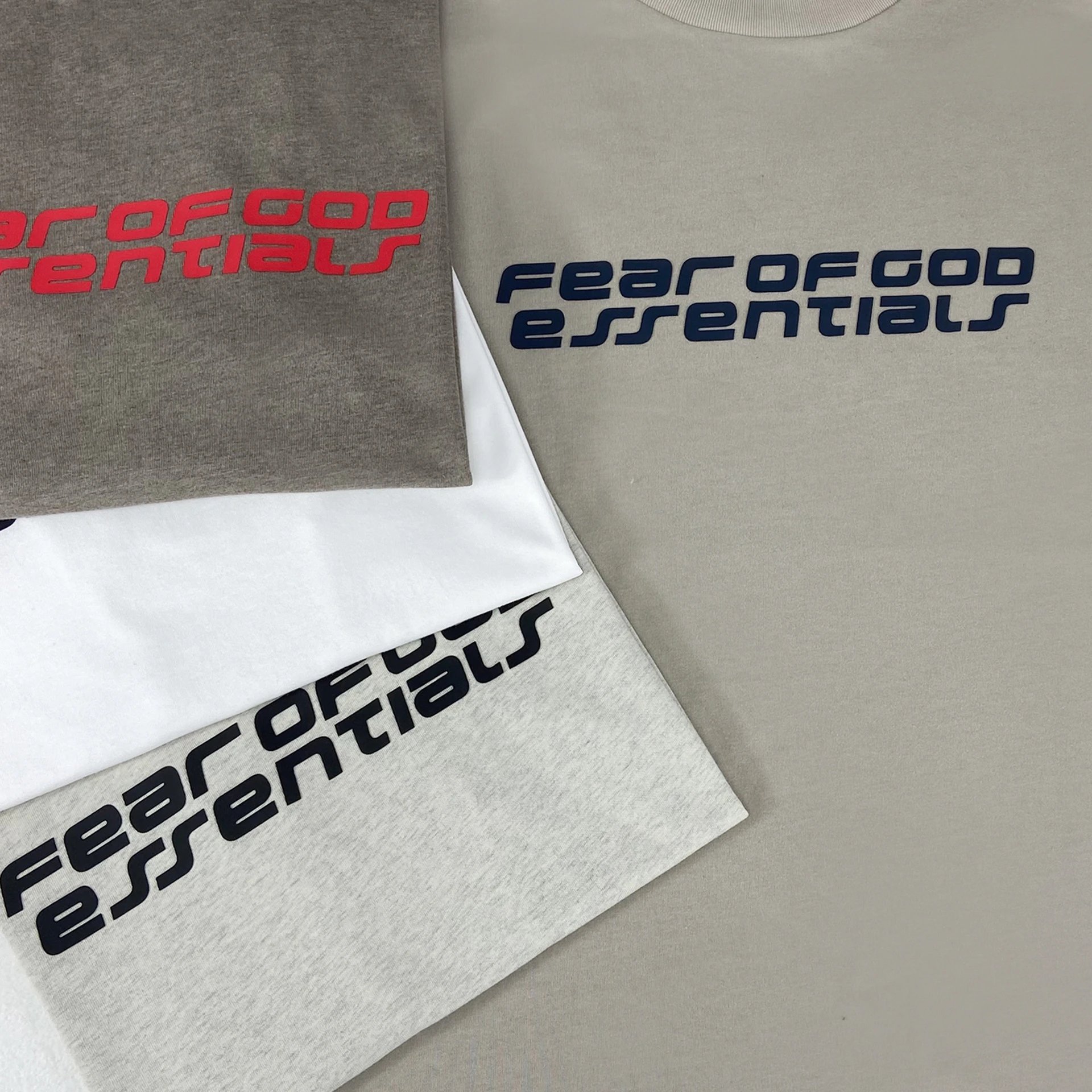 Fear of God Essentials Logo Graphic T-Shirt Gray - 13