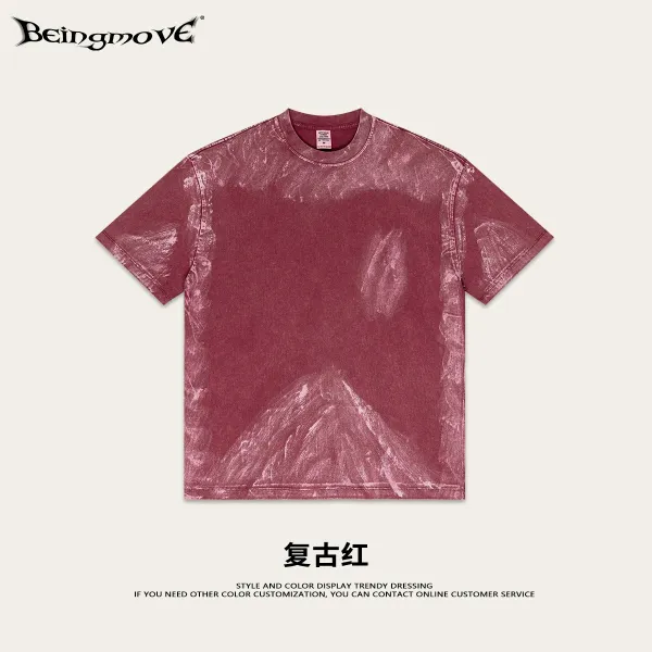 Design Beingmove Vintage Wash Red T-Shirt T-Shirts - 1