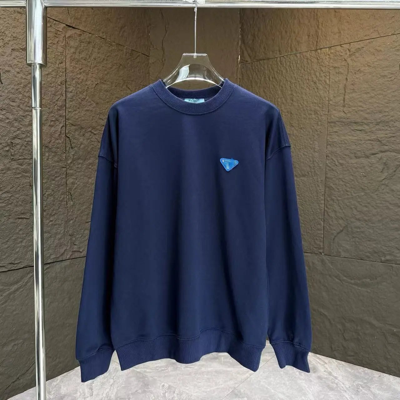 Prada Logo Trim Long-Sleeve T-Shirt White - 4