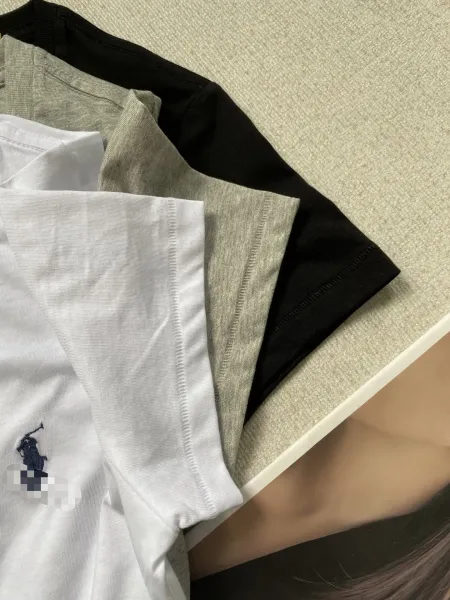 Polo Ralph Lauren V-Neck T-Shirt Gray T-Shirt - 6