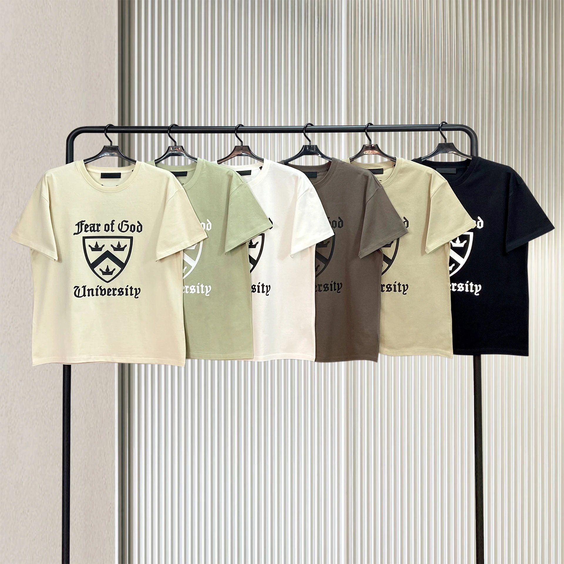 Fear of God University Beige T-Shirt - 3