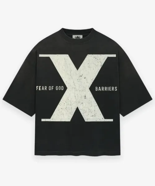 Fear of God X Barriers Black Oversized T-Shirt - 1