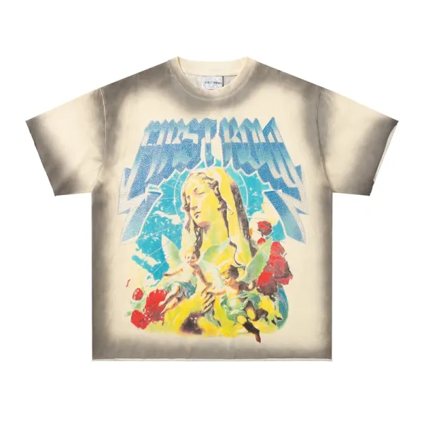 Design First Row Madonna Graphic Tie-Dye T-Shirt T-Shirts - 3
