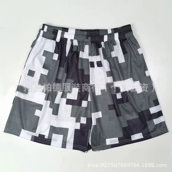 Design Pixel Camo Mesh Shorts Multicolor - 1