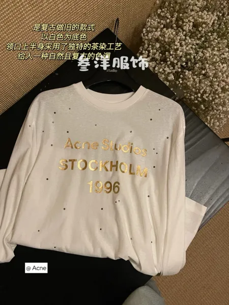 Acne Studios Stockholm 1996 Long Sleeve T-Shirt White - 10