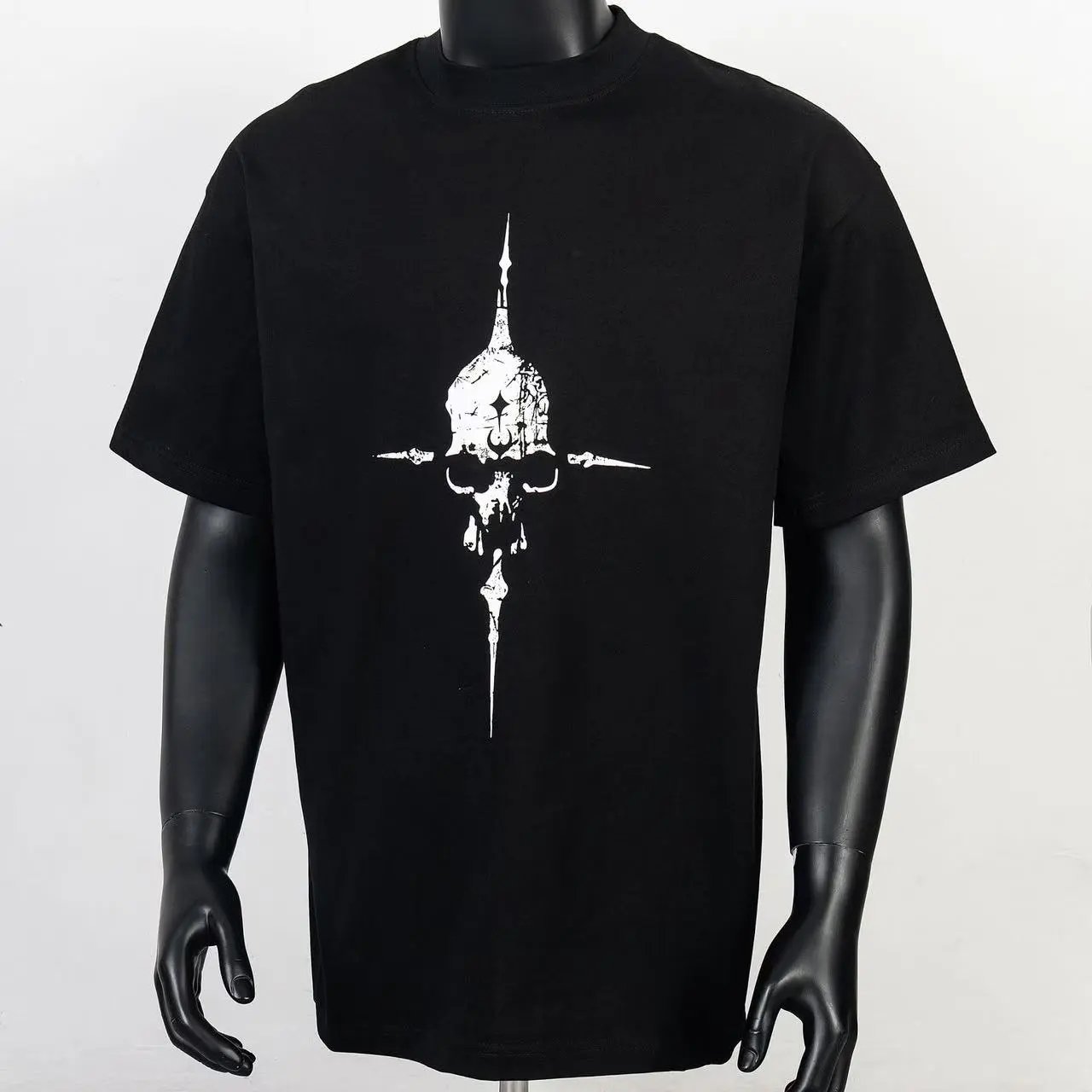 Design Gothic Dragon Sword White T-Shirt - 26