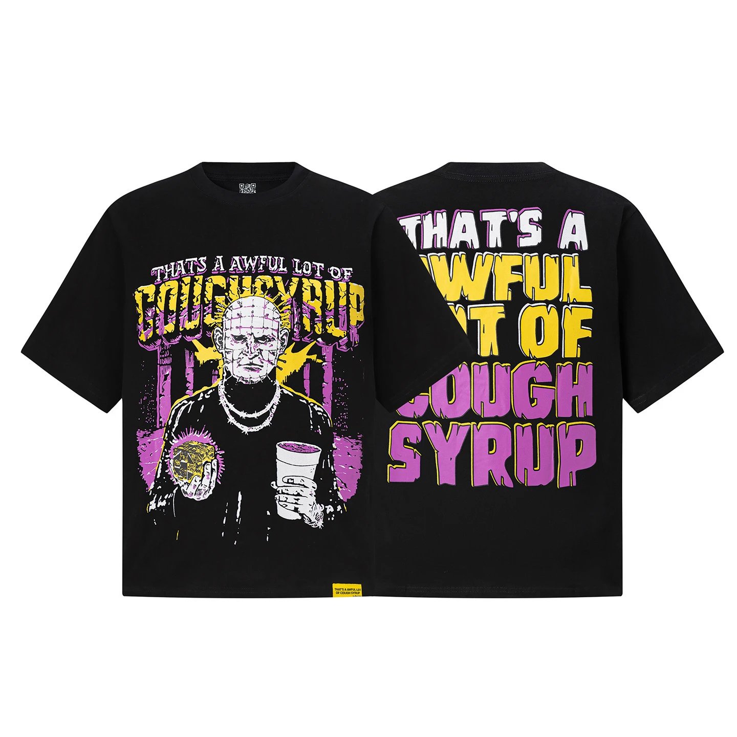 Design That's A Awful Lot Of Cough Syrup Surf Shop White Graphic T-Shirt T-Shirts - 19