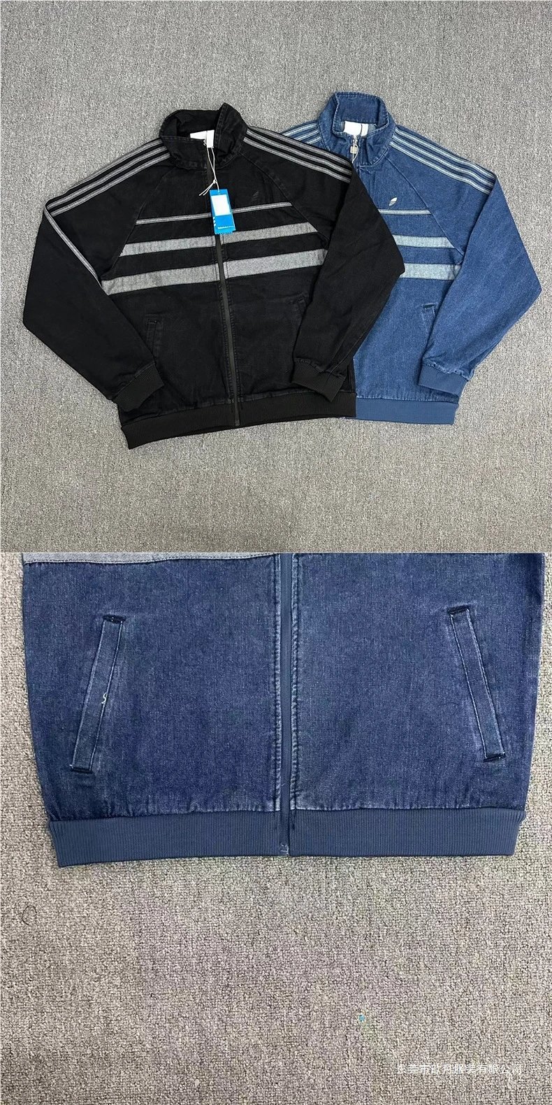 Adidas Originals Denim Track Jacket Navy Outerwear - 9