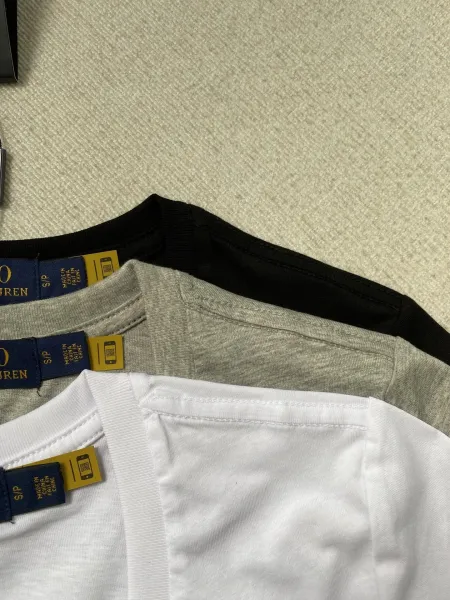 Polo Ralph Lauren V-Neck T-Shirt Gray T-Shirt - 5