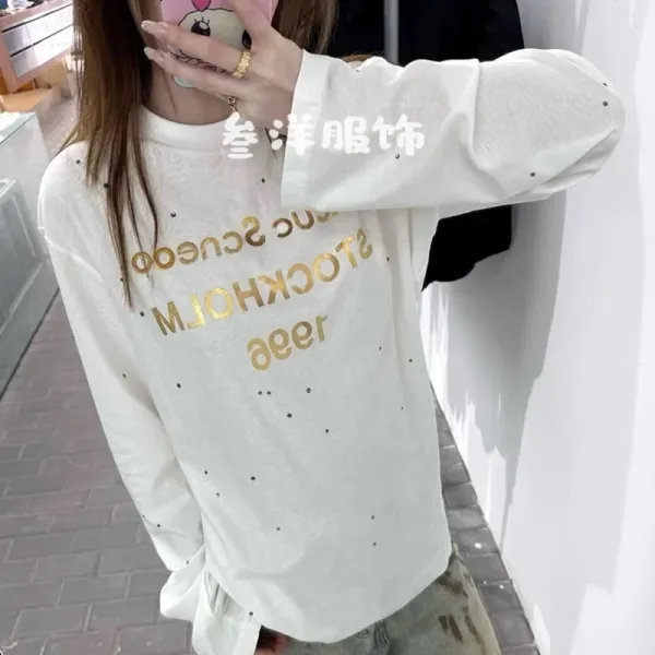 Acne Studios Stockholm 1996 Long Sleeve T-Shirt White - 21