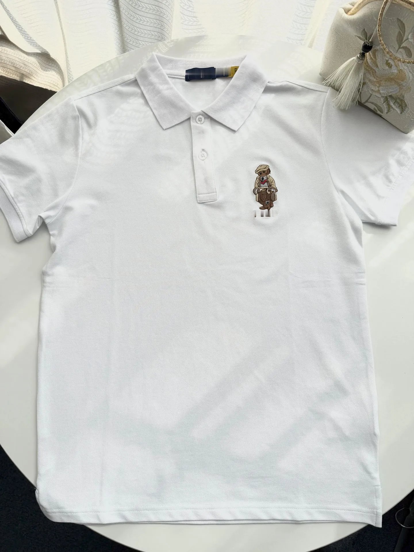 Polo Ralph Lauren Classic Fit Polo Shirt White - 5
