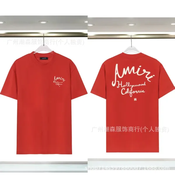 Amiri Hollywood California Red T-Shirt - 1