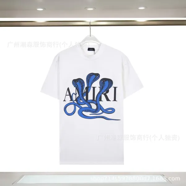 Amiri Snake Logo Graphic T-Shirt White - 1