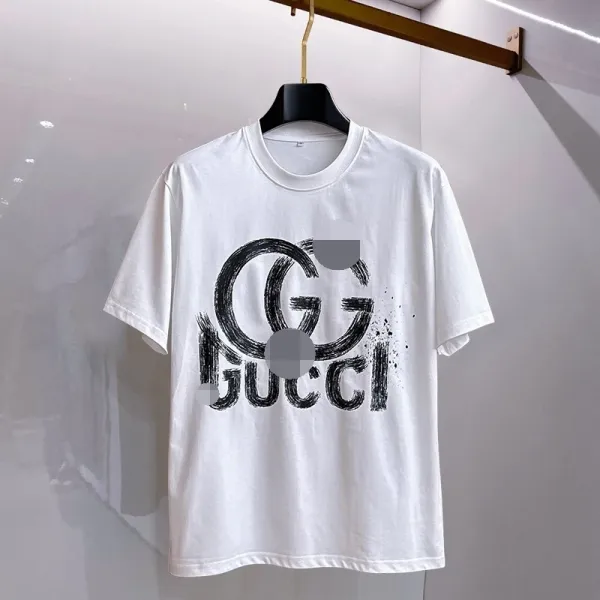 Gucci GG Graffiti Print White T-Shirt - 1