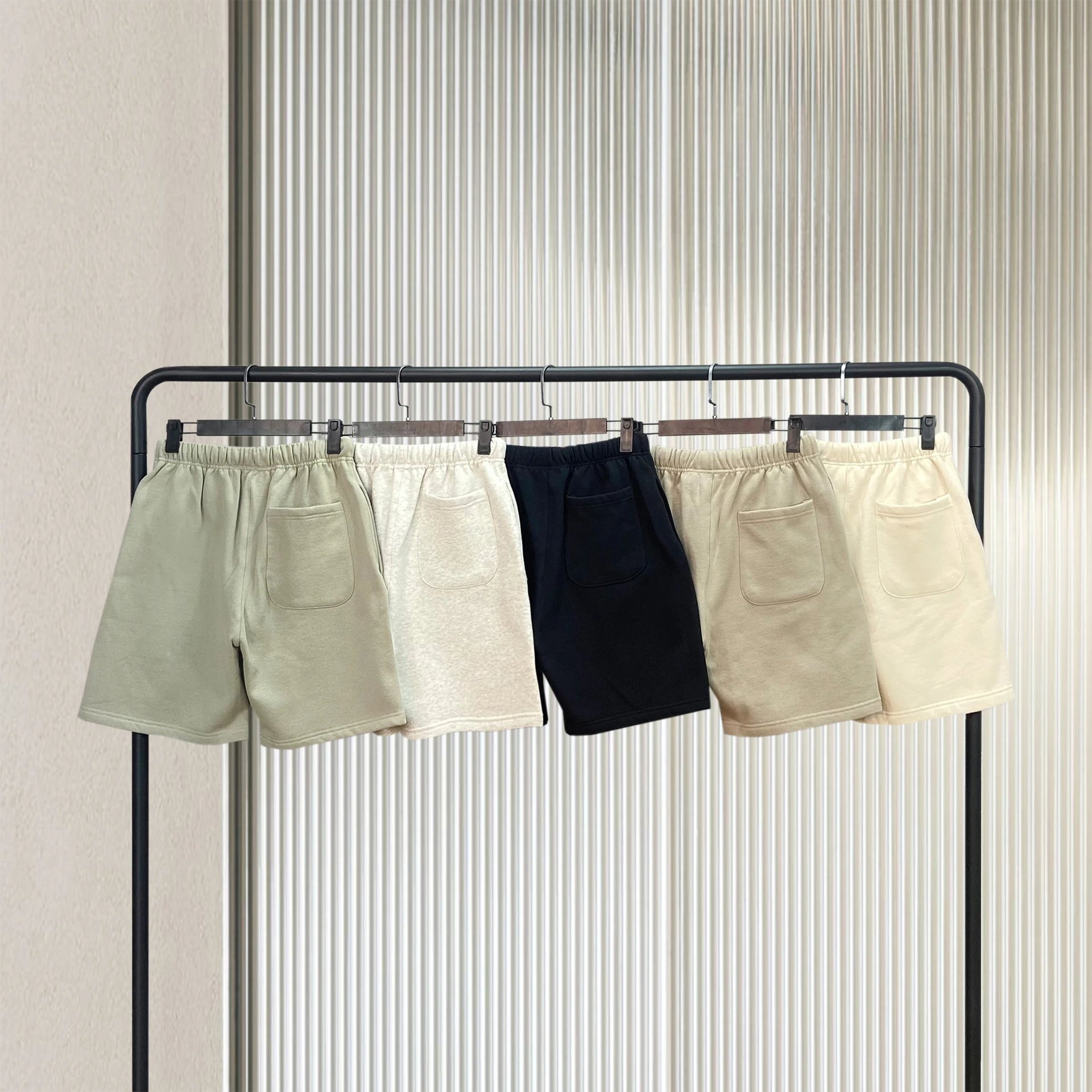 Fear of God Essentials 2026 Logo Shorts Beige - 4