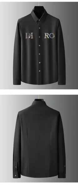 Dior Floral Embroidered DIOR Logo Black Shirt - 12