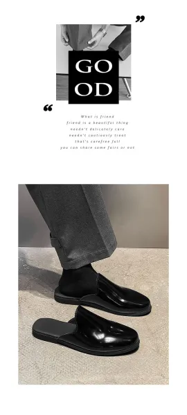 Design Classic Slip-On Mule Black Slippers - 17