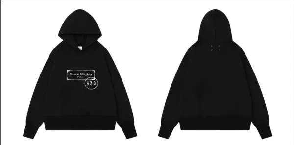 Maison Margiela Tabi Hoodie Black - 1