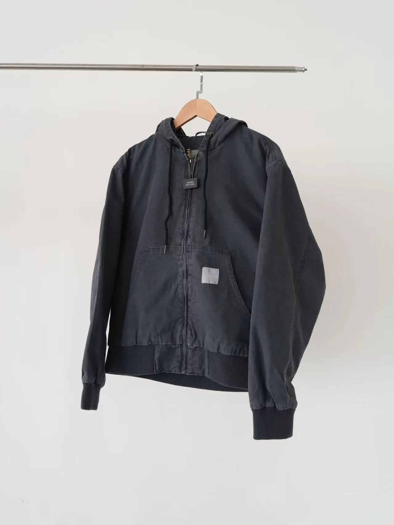Carhartt Work In Progress Carhartt WIP Active Jacket Black Hooded Outerwear - 26