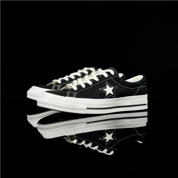 Converse One Star Black Suede Sneakers - 7