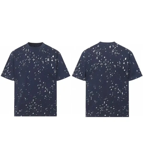 Louis Vuitton Monogram Splatter Print Black T-Shirt - 15