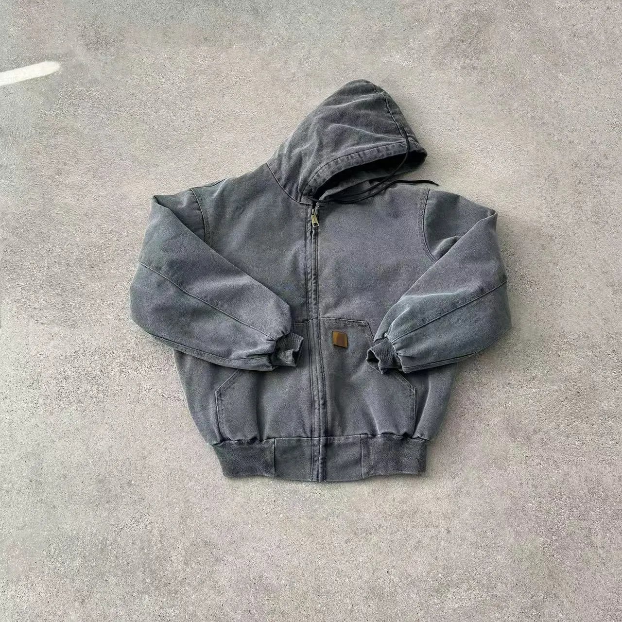 Carhartt Work In Progress Carhartt WIP Active Jacket Black Hooded Outerwear - 5