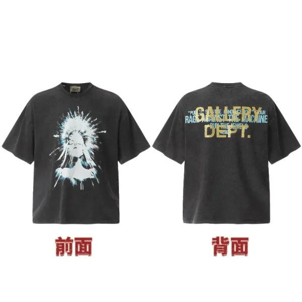Gallery Dept. Graphic Print Oversized T-Shirt Black - 1