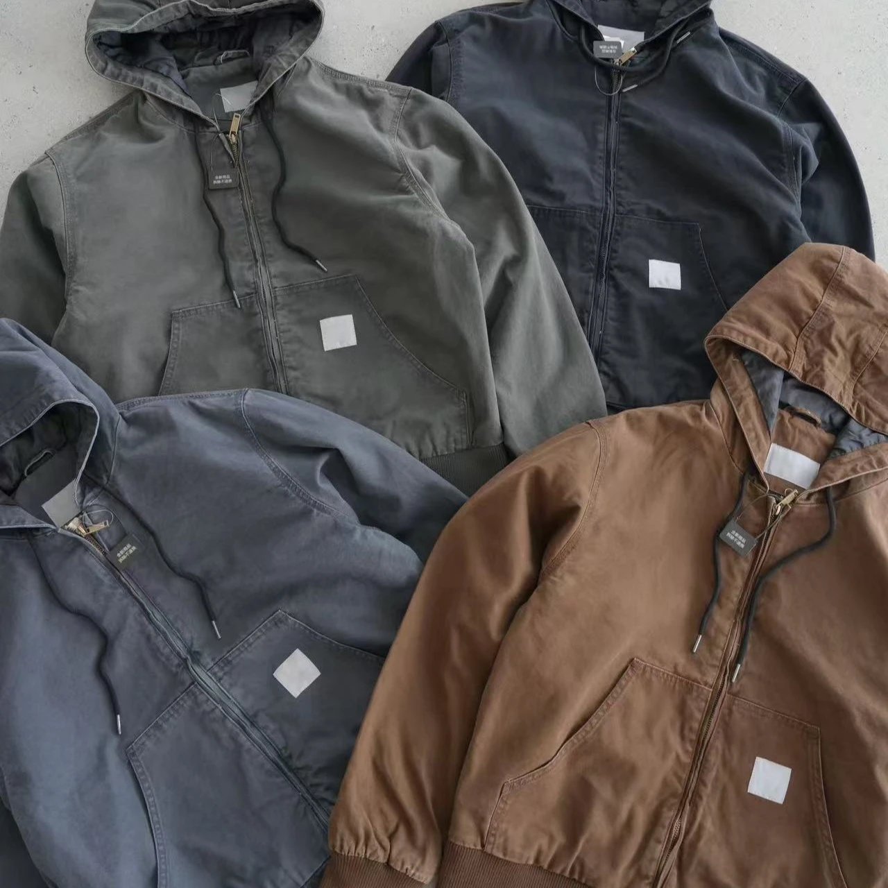 Carhartt Work In Progress Carhartt WIP Active Jacket Black Hooded Outerwear - 29