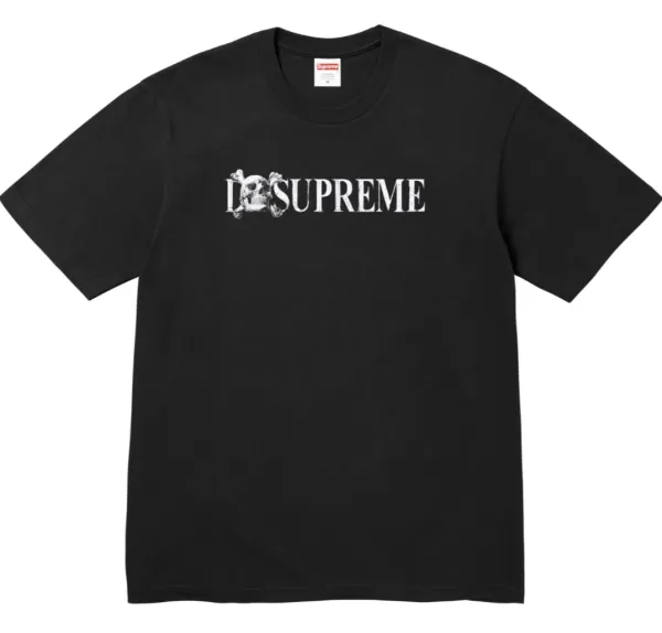 Supreme Skull Logo T-Shirt Black - 1