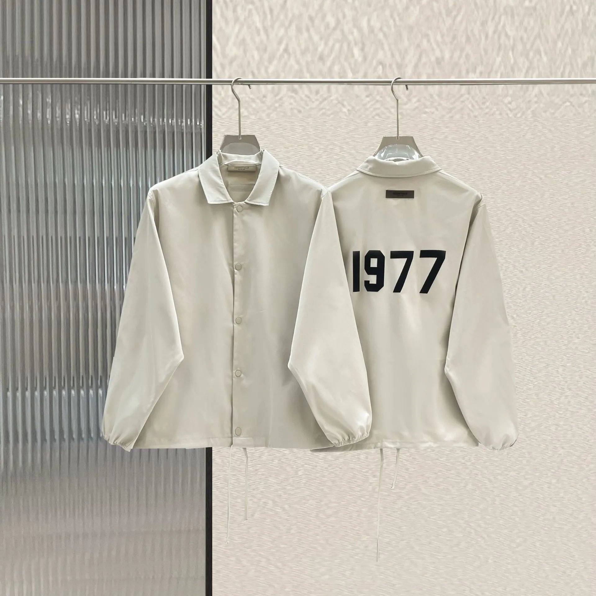 Fear of God Essentials 1977 Coach Jacket Navy Outerwear - 18