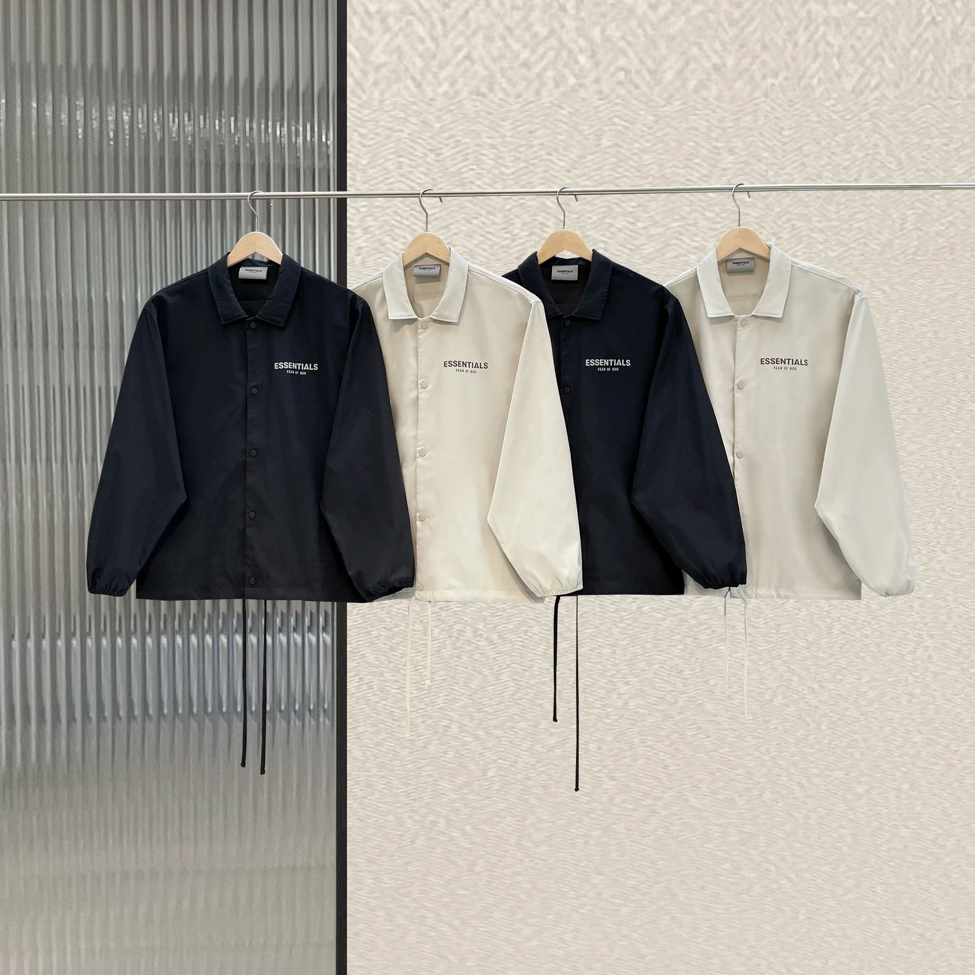 Fear of God Essentials 1977 Coach Jacket Navy Outerwear - 5