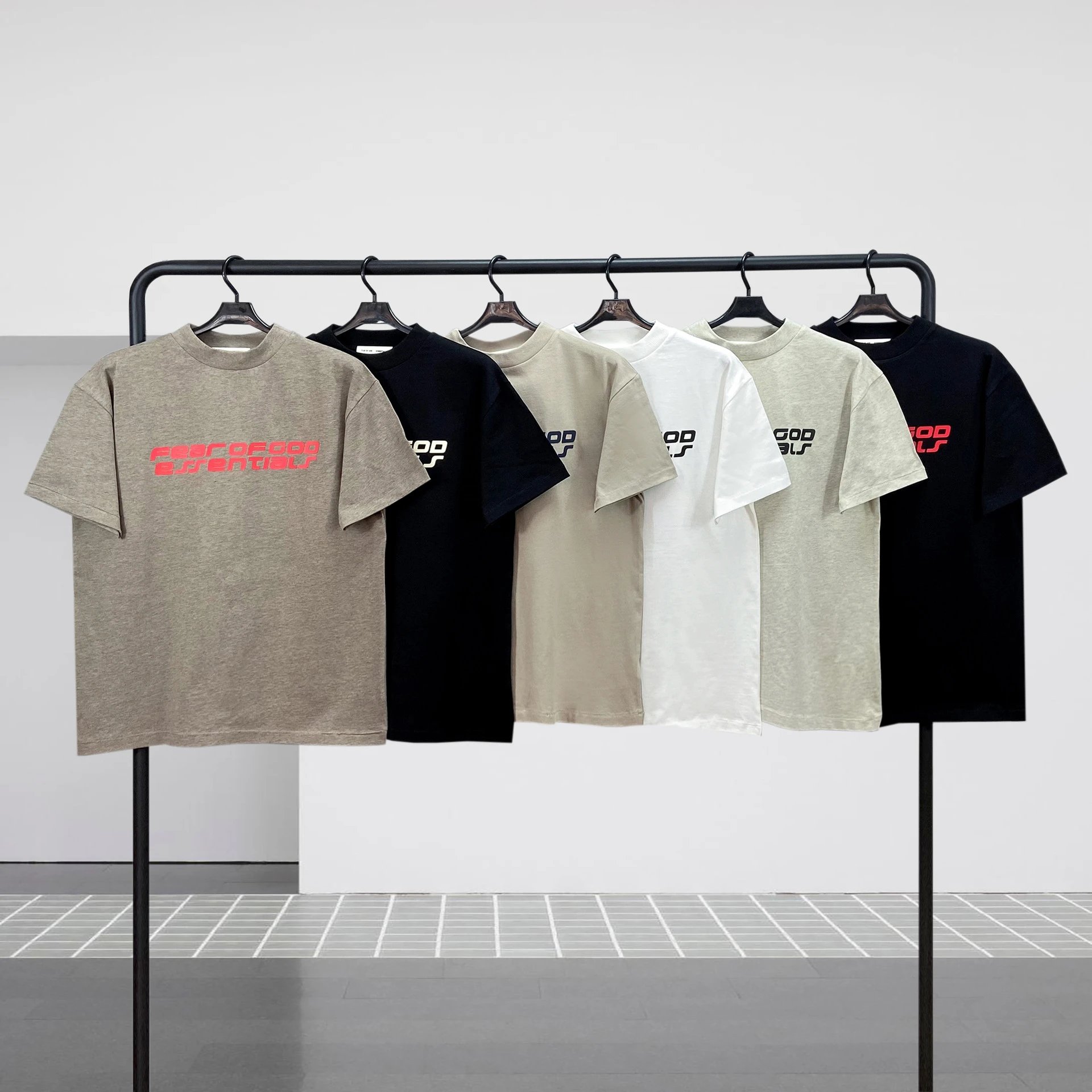 Fear of God Essentials Logo Graphic T-Shirt Gray - 3