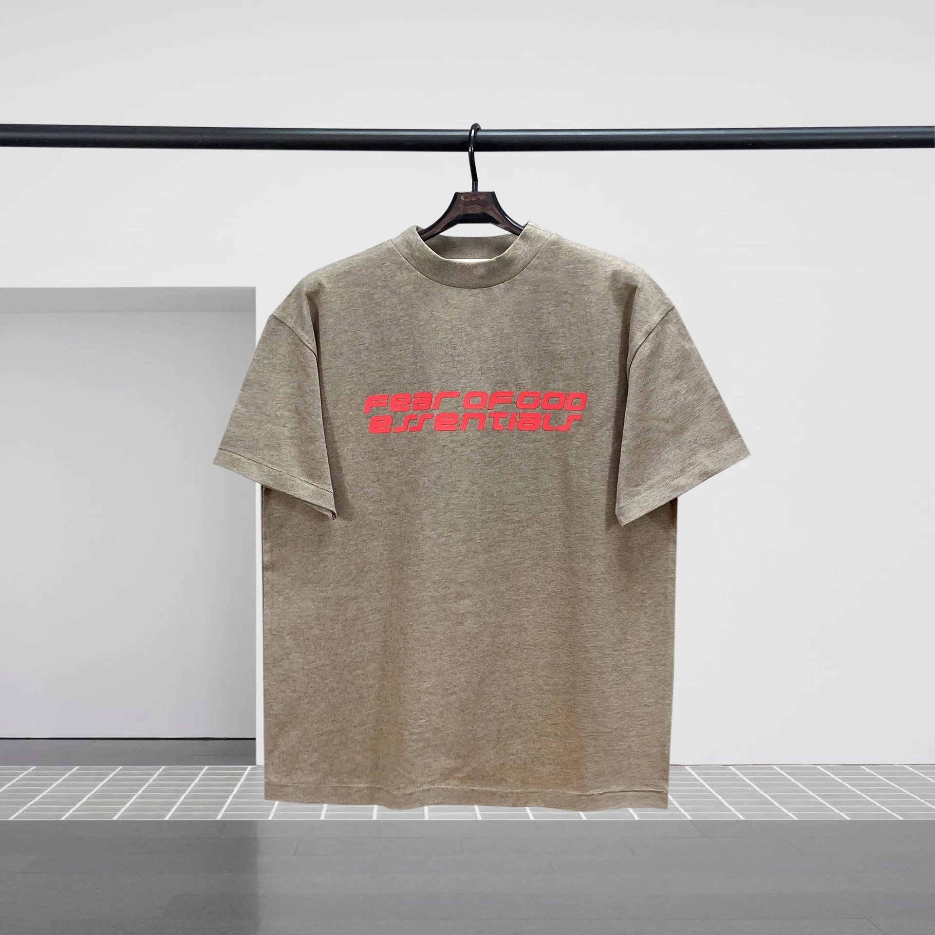 Fear of God Essentials Logo Graphic T-Shirt Gray - 7