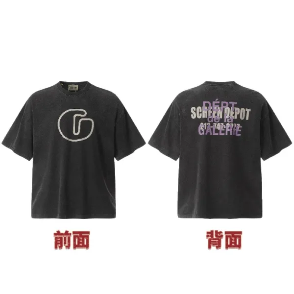 Gallery Dept G Logo Washed Black T-Shirt - 1
