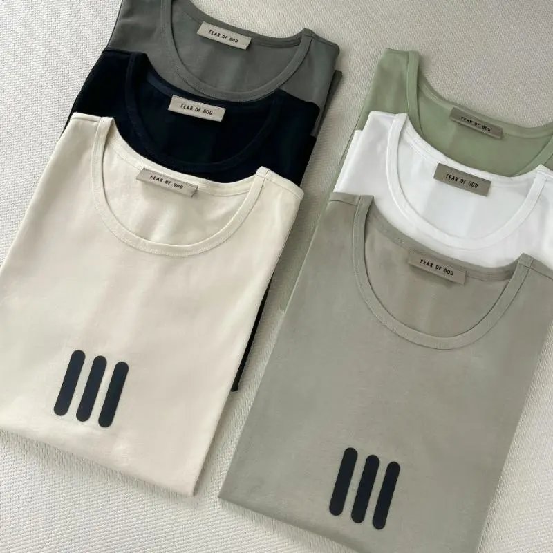 Fear of God Essentials Three-Stripe Shorts Gray - 10