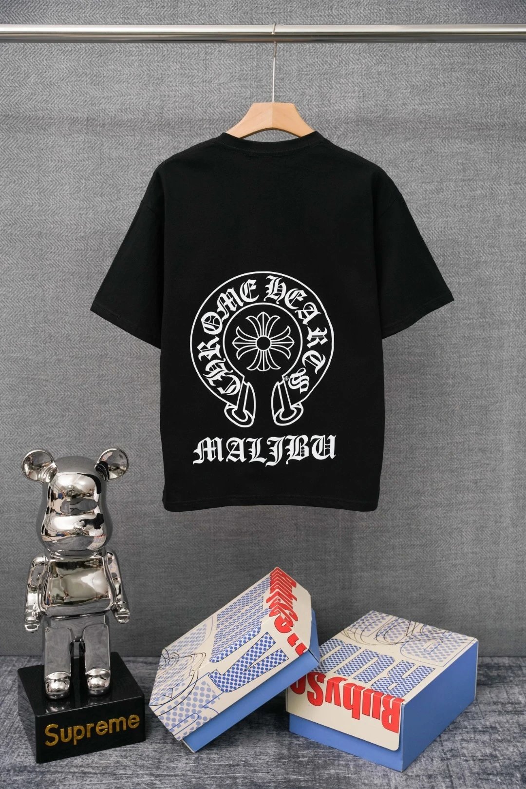 Chrome Hearts x St. Barth Black Pocket T-Shirt - 18