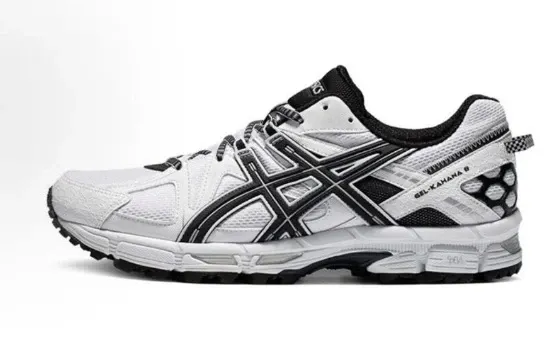 Asics Gel-Kayano 18 White / Black Running Shoes - 1