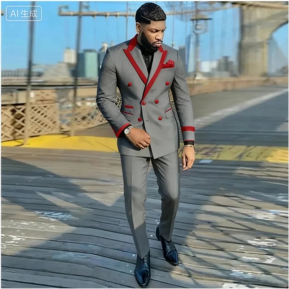 Dark gray [jacket+trousers]